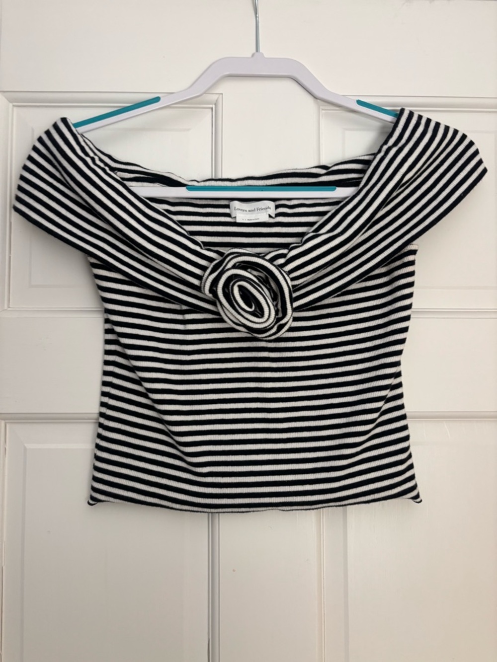 Lovers + Friends Luna Black & White Top - Picture 5 of 7